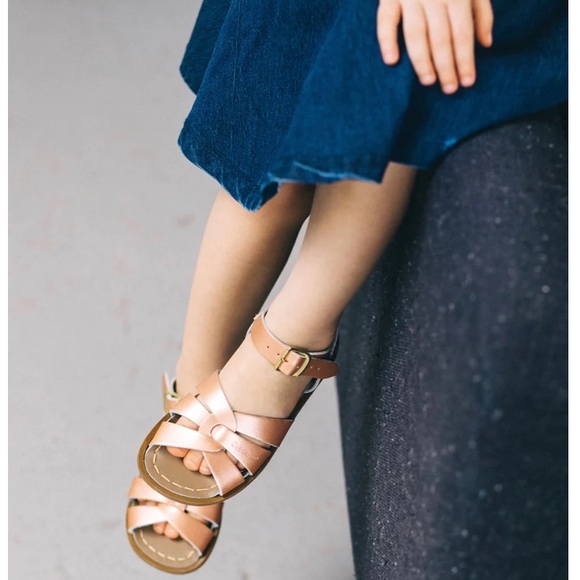 Salt Water Sandals by Hoy Other - SOLD! Rose Gold Saltwater Sandals